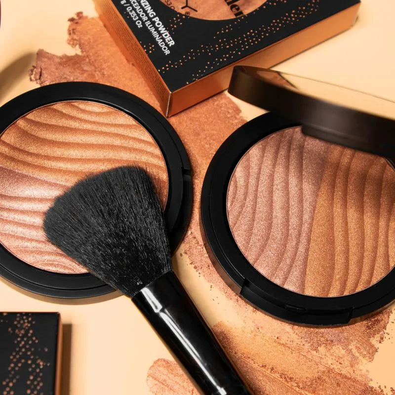 POLVO COMPACTO BRONCEADOR ILUMINADOR PEARL BRONCE SAMY